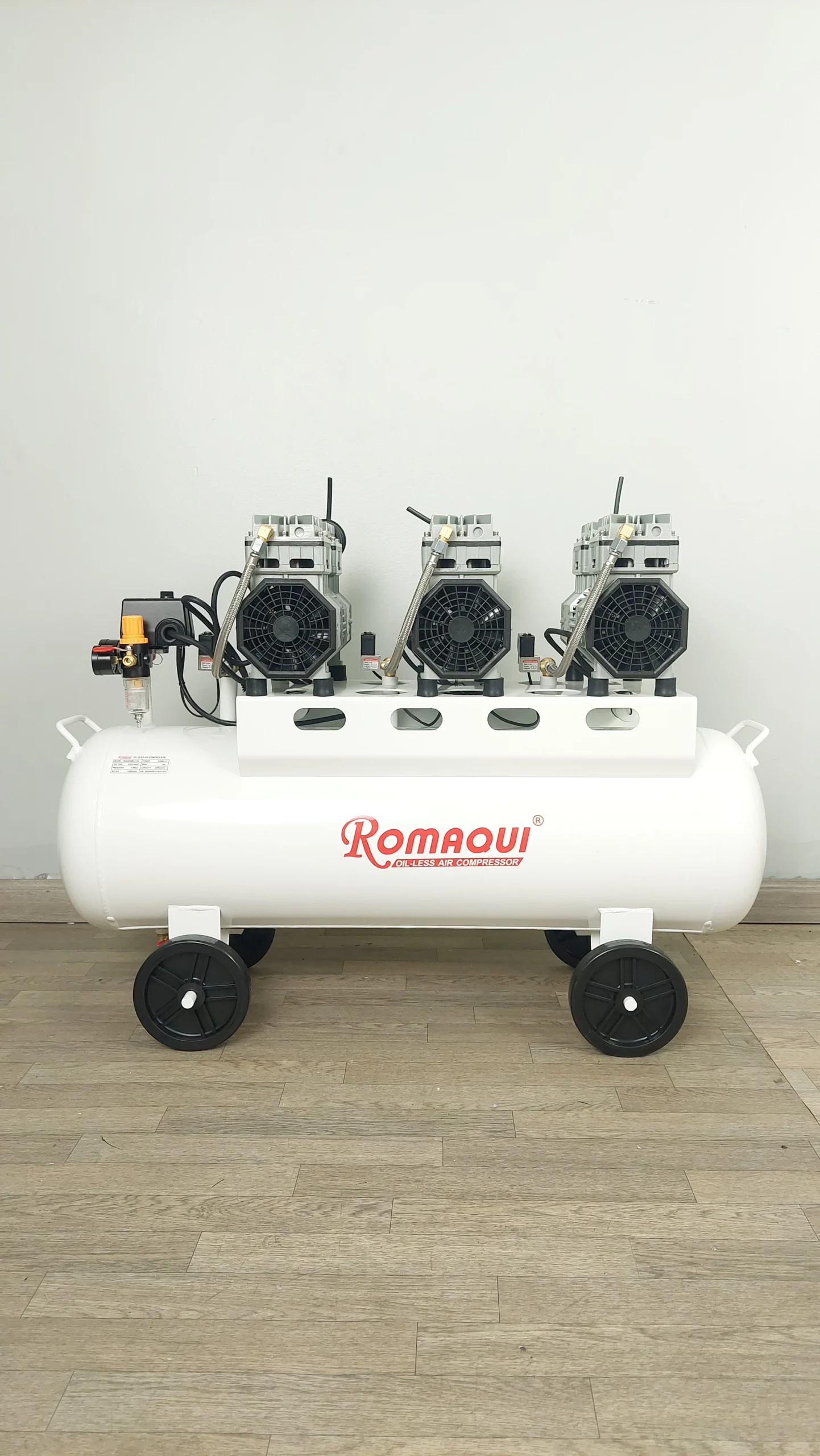 Compresora Romaqui 3HP Libre de Aceite para Odontología<span class="flyd-subtitulo-bold">Potencia y Alto Flujo</span> Compresora Romaqui 3HP Libre de Aceite para Odontología<span class="flyd-subtitulo-bold">Potencia y Alto Flujo</span> - Equipamiento Dental en Perú