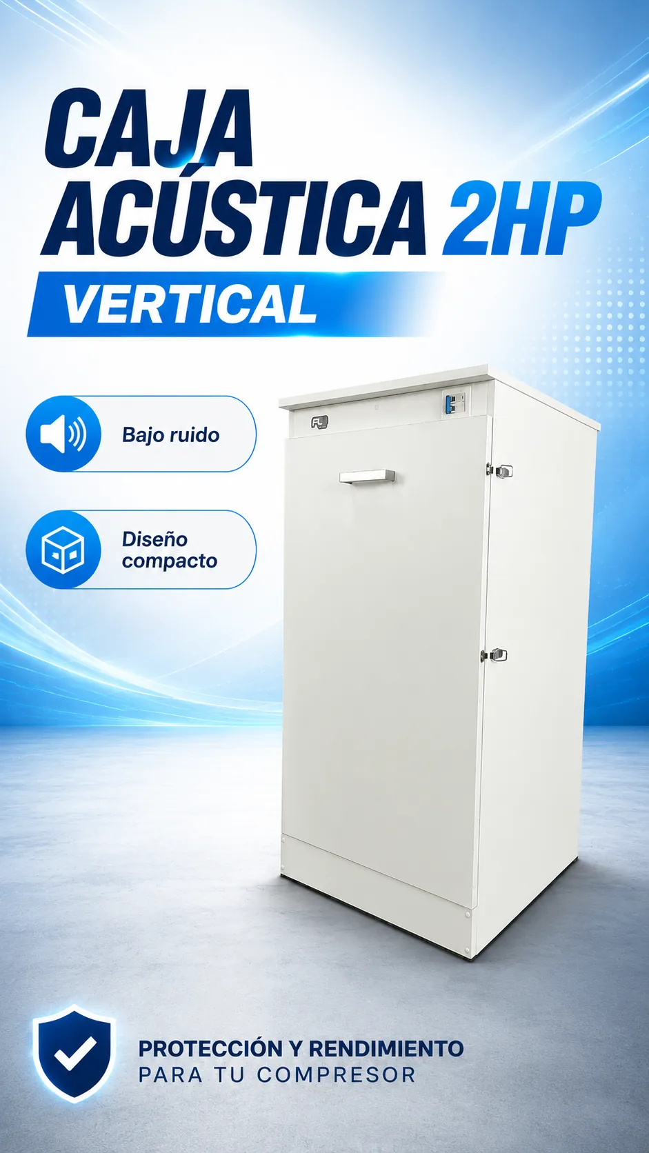 Caja Acústica Insonorizada 2HP - Equipos Odontológicos Perú