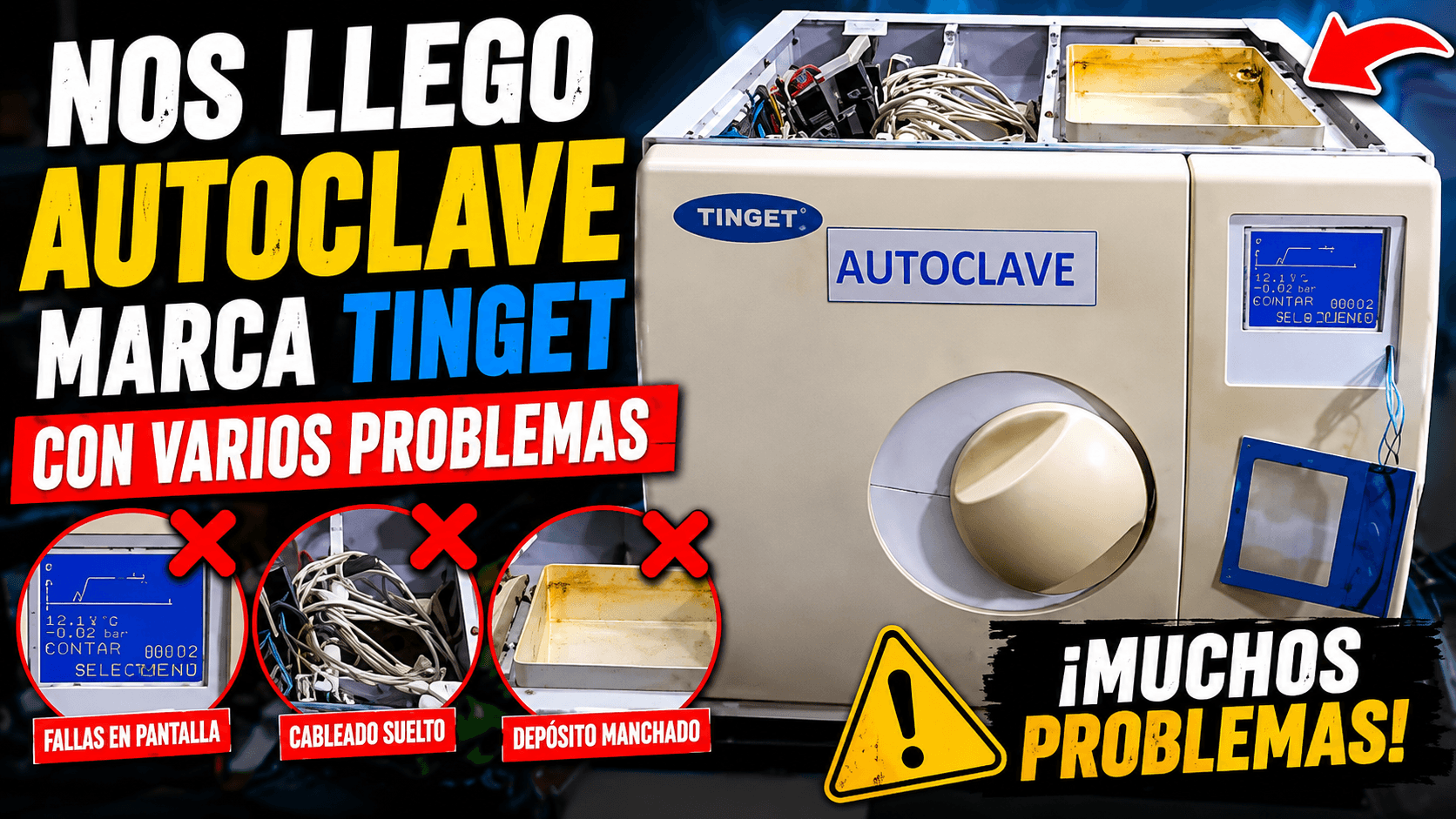 Diagnóstico y Reparación de Autoclave Tinget