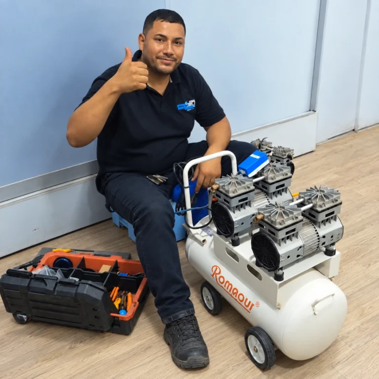 Servicio de Reparación de Compresora Dental de 1 HP, 2 HP, 3 HP y Más Servicio de Reparación de Compresora Dental de 1 HP, 2 HP, 3 HP y Más - Equipamiento Dental en Perú