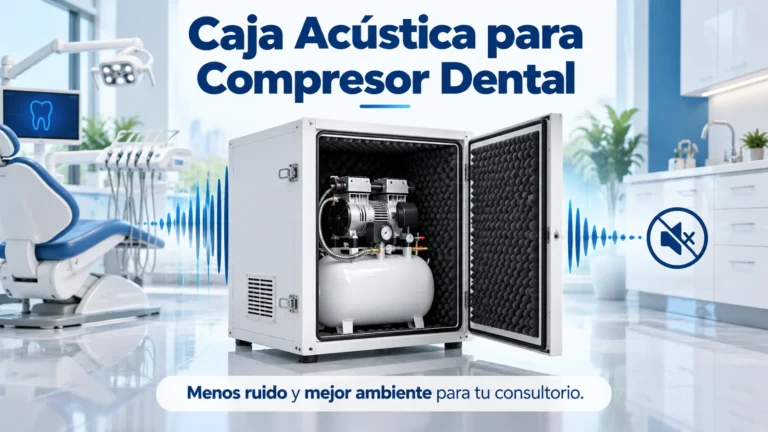 caja acústica para compresor dental