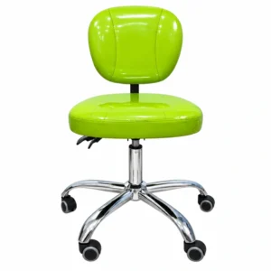 Taburete Odontológico Ergonómico Verde con Respaldo Ajustable - Garantía y Servicio Técnico FlyD